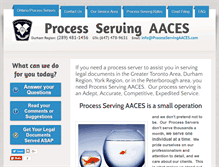 Tablet Screenshot of processservingaaces.com